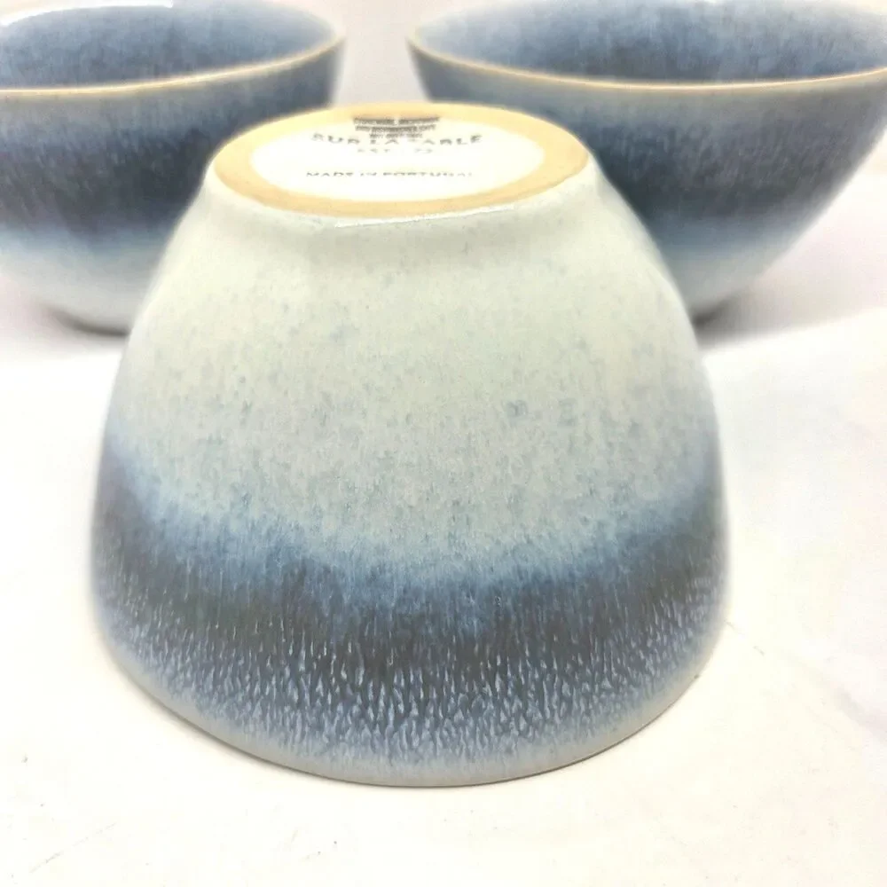 Sur La Table Cloud Blue Cereal Bowls 6
